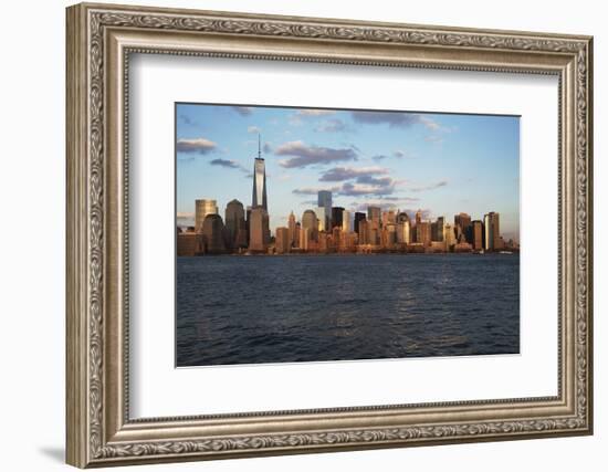 Panoramic View of New York City Skyline on Water Featuring One World Trade Center (1Wtc), Freedom T-Joseph Sohm-Framed Photographic Print