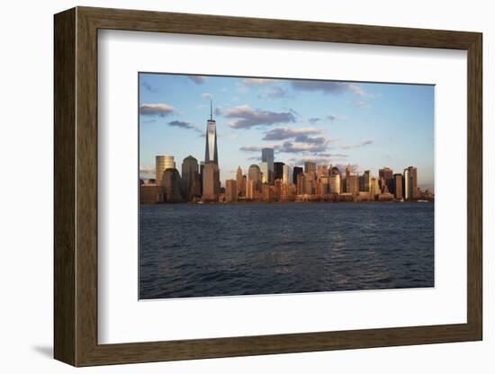 Panoramic View of New York City Skyline on Water Featuring One World Trade Center (1Wtc), Freedom T-Joseph Sohm-Framed Photographic Print