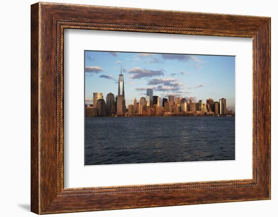 Panoramic View of New York City Skyline on Water Featuring One World Trade Center (1Wtc), Freedom T-Joseph Sohm-Framed Photographic Print