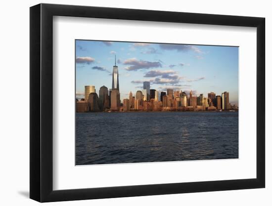 Panoramic View of New York City Skyline on Water Featuring One World Trade Center (1Wtc), Freedom T-Joseph Sohm-Framed Photographic Print