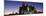 Panoramic View of New York New York Hotel with Statue of Liberty at Sunrise, Las Vegas, Nv-null-Mounted Photographic Print