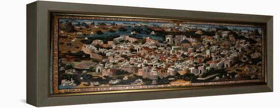 Panoramic View of Palestine with Jerusalem City, 1833-null-Framed Premier Image Canvas