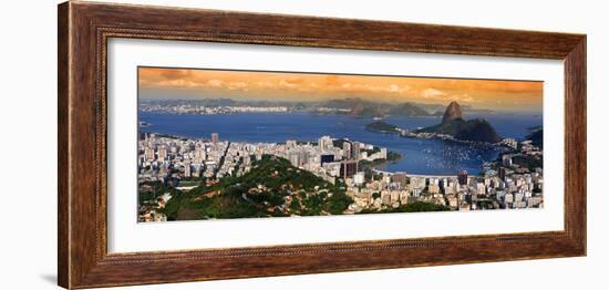 Panoramic View Of Rio De Janeiro, Brazil Landscape-SNEHITDESIGN-Framed Photographic Print