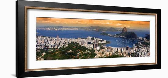 Panoramic View Of Rio De Janeiro, Brazil Landscape-SNEHITDESIGN-Framed Photographic Print