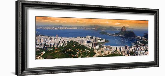 Panoramic View Of Rio De Janeiro, Brazil Landscape-SNEHITDESIGN-Framed Photographic Print