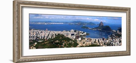 Panoramic View Of Rio De Janeiro, Brazil Landscape-SNEHITDESIGN-Framed Photographic Print