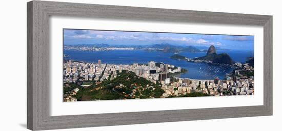 Panoramic View Of Rio De Janeiro, Brazil Landscape-SNEHITDESIGN-Framed Photographic Print