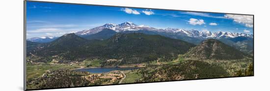 Panoramic View of Rocky Mountains from Prospect Mountain, Estes Park, Colorado, USA-Nataliya Hora-Mounted Photographic Print