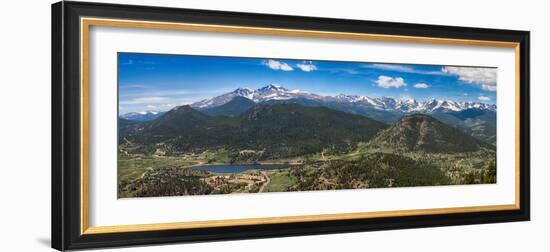 Panoramic View of Rocky Mountains from Prospect Mountain, Estes Park, Colorado, USA-Nataliya Hora-Framed Photographic Print