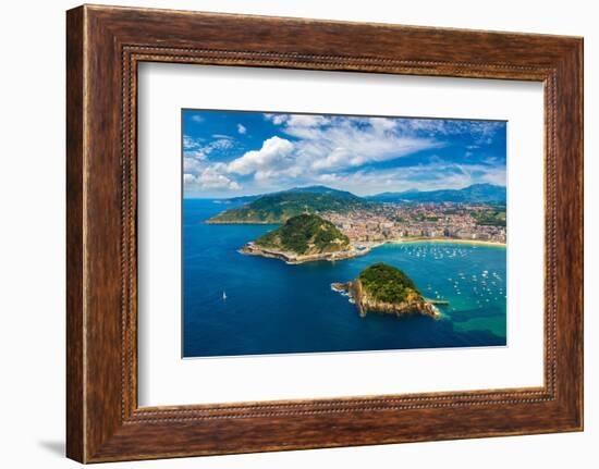 Panoramic View of San Sebastian-bloodua-Framed Photographic Print