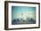 Panoramic View of Shanghai Skyline, China. Retro Style Image-Zoom-zoom-Framed Photographic Print