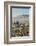 Panoramic view of skyline and downtown El Paso Texas looking toward Juarez, Mexico-null-Framed Photographic Print