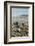 Panoramic view of skyline and downtown El Paso Texas looking toward Juarez, Mexico-null-Framed Photographic Print