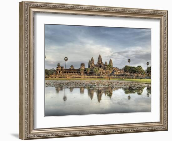 Panoramic View of Temple Ruins, Angkor Wat, Cambodia-Jones-Shimlock-Framed Photographic Print