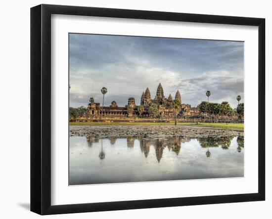 Panoramic View of Temple Ruins, Angkor Wat, Cambodia-Jones-Shimlock-Framed Photographic Print