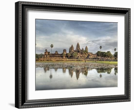 Panoramic View of Temple Ruins, Angkor Wat, Cambodia-Jones-Shimlock-Framed Photographic Print