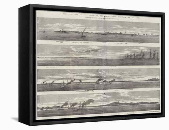 Panoramic View of the Coast of the Crimea, from Eupatoria to the Alma-null-Framed Premier Image Canvas