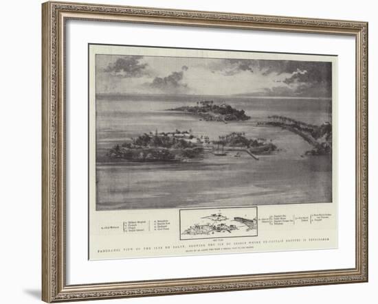 Panoramic View of the Iles Du Salut-null-Framed Giclee Print