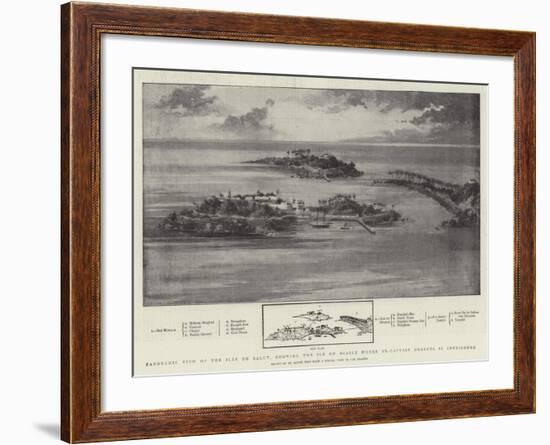 Panoramic View of the Iles Du Salut-null-Framed Giclee Print