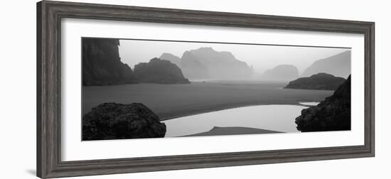 Panoramic View of the Ocean, Pacific Ocean, Bandon State Natural Area, Bandon, Oregon, USA-null-Framed Photographic Print