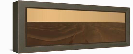 Panoramic View of the Plains of Meridiani on the Planet Mars-Stocktrek Images-Framed Premier Image Canvas