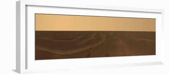 Panoramic View of the Plains of Meridiani on the Planet Mars-Stocktrek Images-Framed Photographic Print