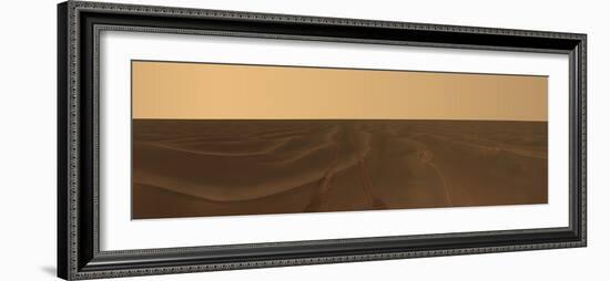 Panoramic View of the Plains of Meridiani on the Planet Mars-Stocktrek Images-Framed Photographic Print