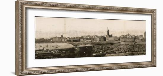 Panoramic View of the Port of Chicago-null-Framed Photographic Print