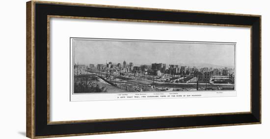 Panoramic View of the Ruins of San Francisco after the 1906 Earthquake, 1906-null-Framed Giclee Print
