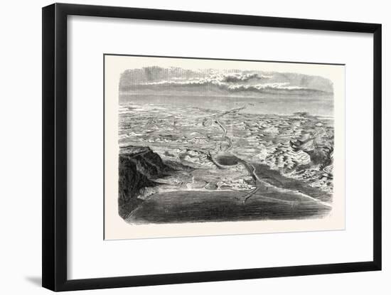 Panoramic View of the Suez Canal and the Canal of the Two Seas-null-Framed Giclee Print