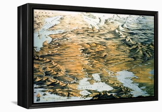 Panoramic View of the Whole Empire of Russia-Thomas Packer-Framed Premier Image Canvas