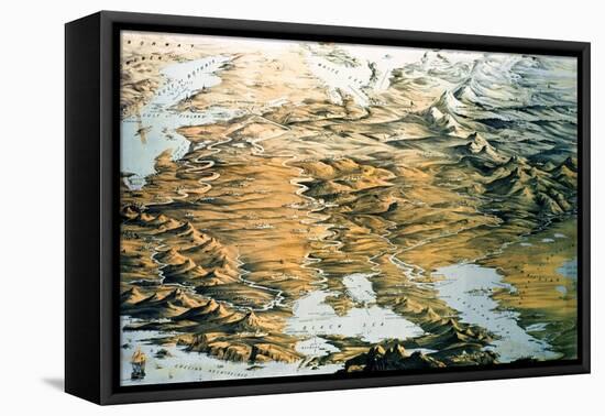 Panoramic View of the Whole Empire of Russia-Thomas Packer-Framed Premier Image Canvas