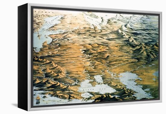 Panoramic View of the Whole Empire of Russia-Thomas Packer-Framed Premier Image Canvas