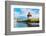 Panoramic View of Wooden Chapel Bridge and Old Town of Lucerne, Switzerland-TheYok-Framed Photographic Print