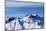 Panoramic View on Winter Mountains in Haze-BSANI-Mounted Photographic Print