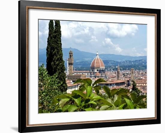 Panoramic View Out over Florence from the Bardini Garden, the Bardini Garden, Florence-Nico Tondini-Framed Photographic Print