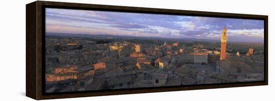 Panoramic View Over the City, Siena, Unesco World Heritage Site, Tuscany, Italy, Europe-Bruno Morandi-Framed Premier Image Canvas