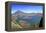 Panoramic View over the Lake Inside the Crater of Rinjani, Lombok, Indonesia-Mark Taylor-Framed Premier Image Canvas