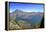 Panoramic View over the Lake Inside the Crater of Rinjani, Lombok, Indonesia-Mark Taylor-Framed Premier Image Canvas