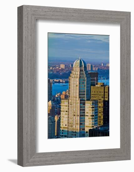 Panoramic views of New York City at sunset from Rockefeller Square "Top of the Rock" New York Ci...-null-Framed Photographic Print