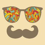 Retro Sunglasses with Reflection for Hipster.-panova-Art Print