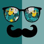 Retro Sunglasses With Reflection For Hipster-panova-Art Print