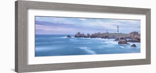 Panrama Ile D'Ouessant - Le Phare Du Creac'h-Philippe Manguin-Framed Photographic Print