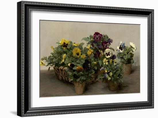 Pansies, 1874-Henri Fantin-Latour-Framed Premium Giclee Print