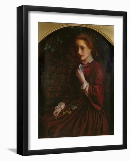 Pansies, C.1860-Arthur Hughes-Framed Premium Giclee Print