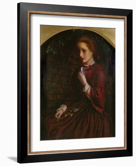Pansies, C.1860-Arthur Hughes-Framed Giclee Print