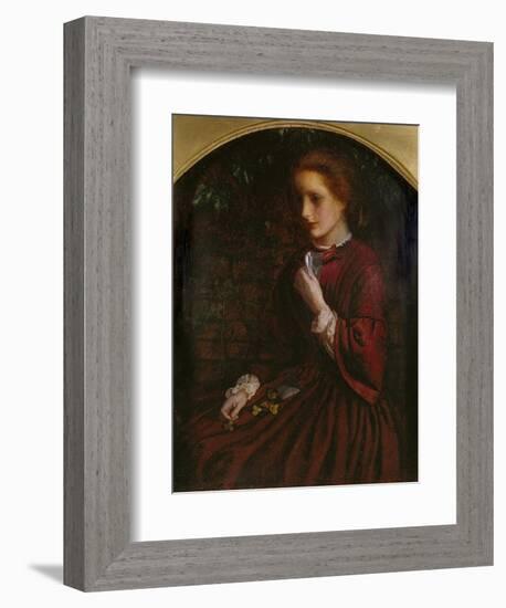 Pansies, C.1860-Arthur Hughes-Framed Giclee Print