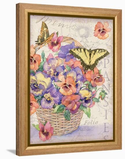 Pansies Folio-Julie Paton-Framed Stretched Canvas
