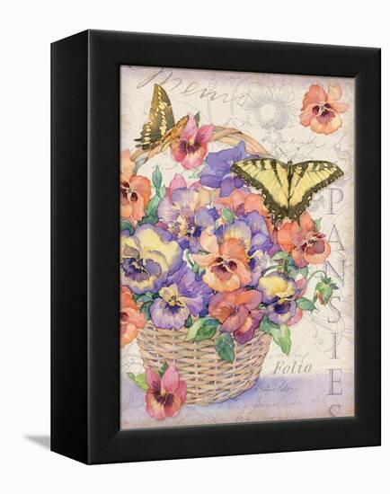 Pansies Folio-Julie Paton-Framed Stretched Canvas