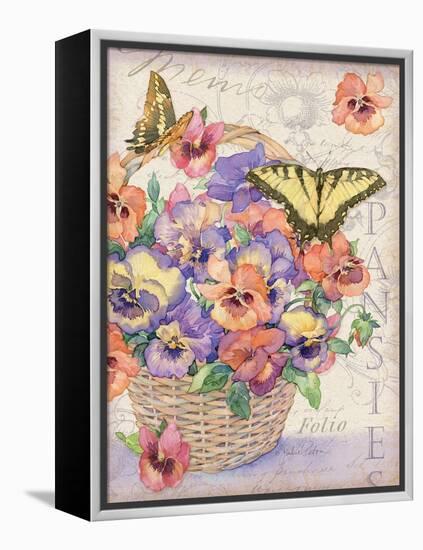 Pansies Folio-Julie Paton-Framed Stretched Canvas